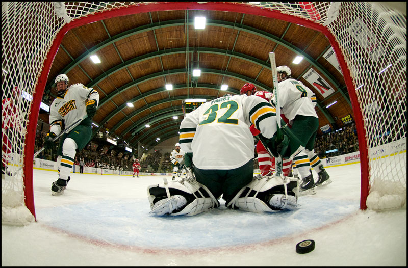 Brian Jenkins Photography Hockey Net Cam Vermont Editorial Sports