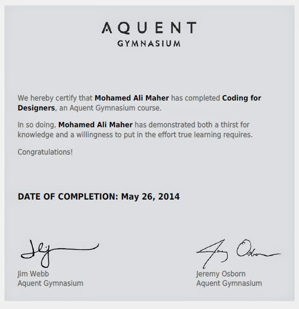 كورسات مجانية للمصممين من موقع AQUENT GYMNASIUM