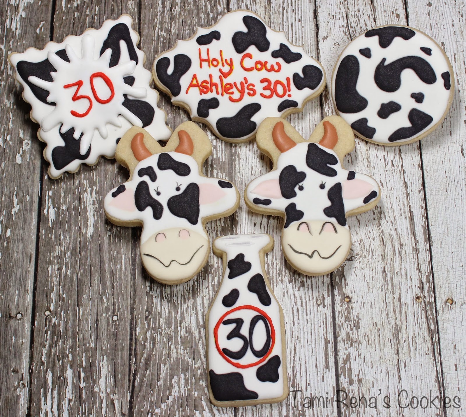 Tami Renā’s Cookies How to Decorate a Cow Cookie