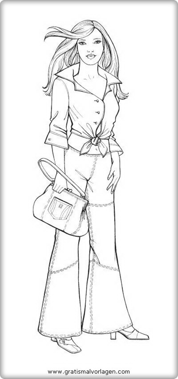 Ausmalbilder zum Ausdrucken Topmodel Ausmalbilder