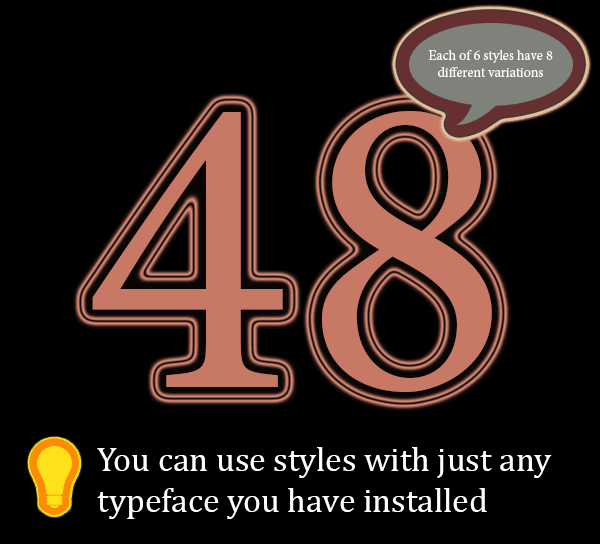 48 different layer styles 48 different layer styles