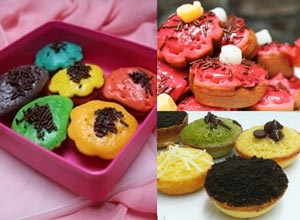 resep kue cubit green tea dan rainbow cara membuat kue cubit rainbow dan green tea