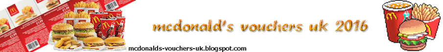 McDonalds vouchers uk