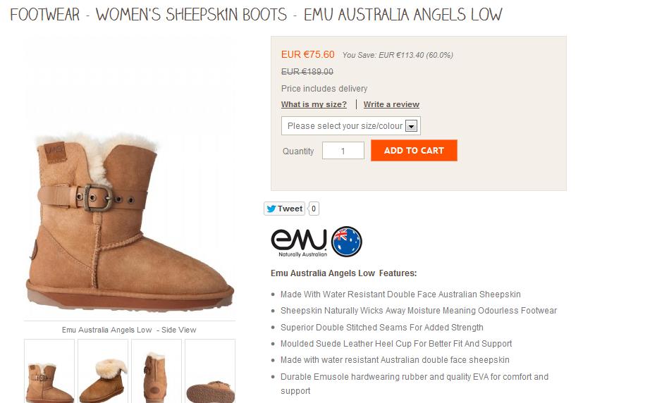 emu boots clearance