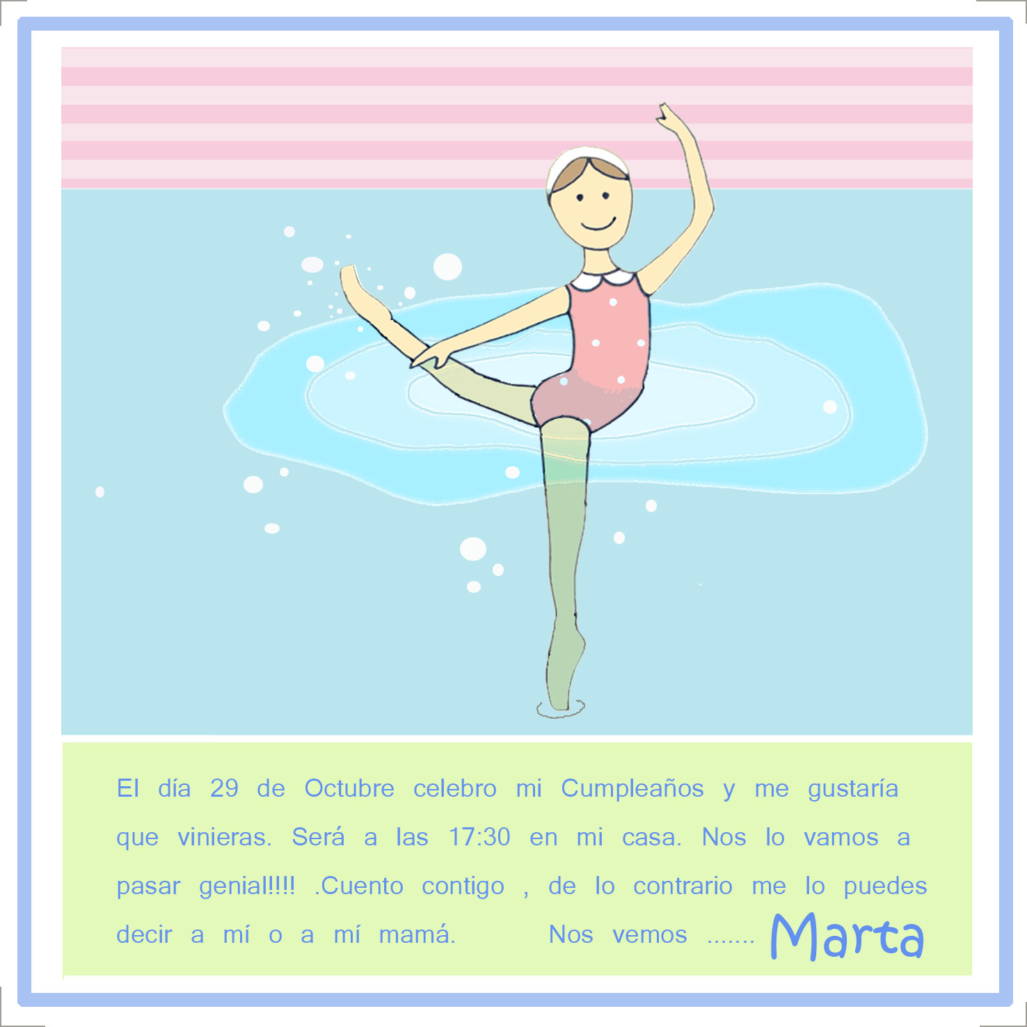 Carta de amor para el cumpleaños de mi.