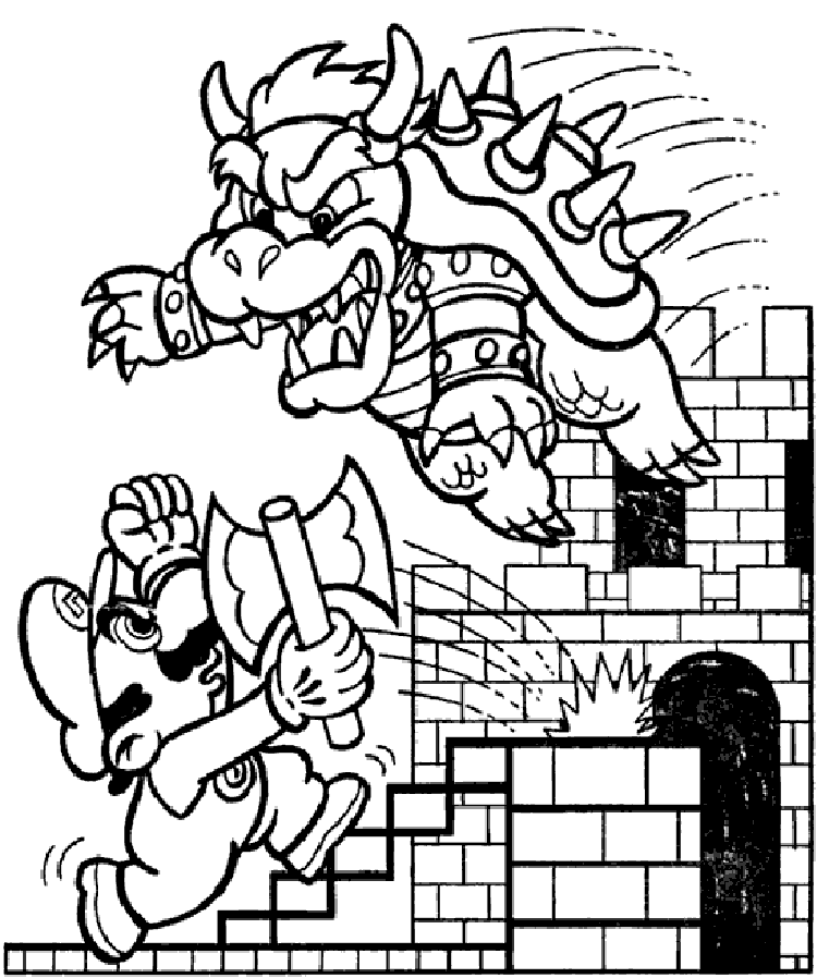 Mario Bros Coloring Pages | Learn To Coloring