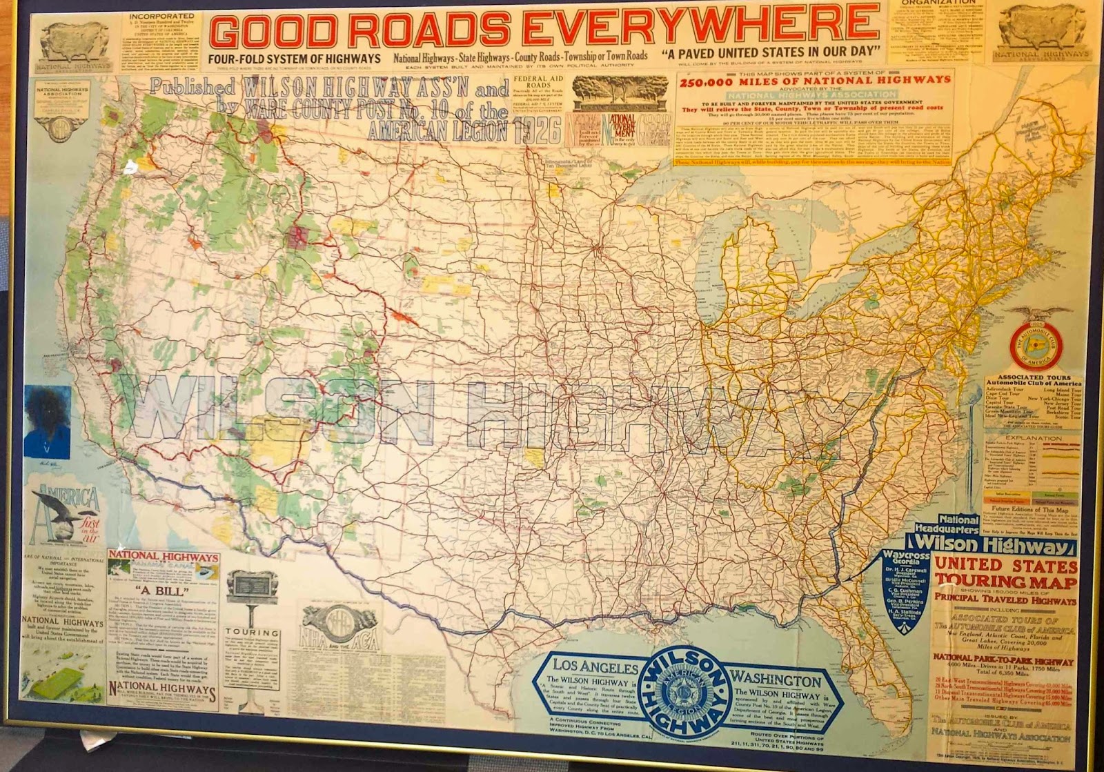 1926 road map u s a this map was used by my great great grandfather great great grandmother great grandfather grandfather and his younger 1926 road map u s a this map was used by my great great grandfather great great grandmother great grandfather grandfather and his younger