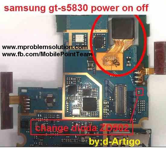 حل مشكلة زر مفتاح الباور سامسونج S5830 Samsung+gt-s5830+power+on+off