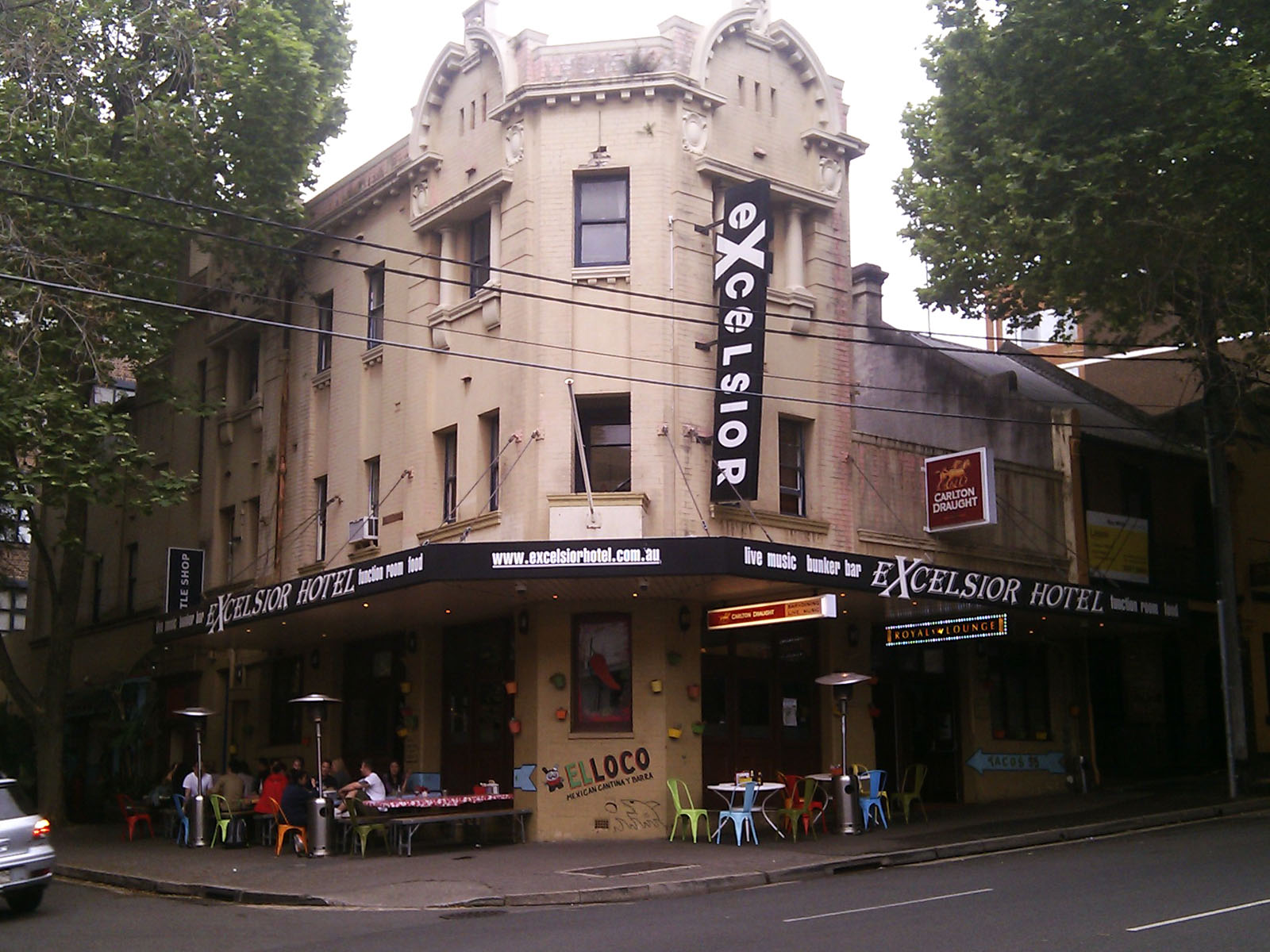 Sydney Pub List Excelsior Hotel, Surry Hills