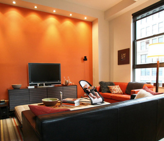 Decoración salas color naranja | Ideas para decorar, diseñar y mejorar