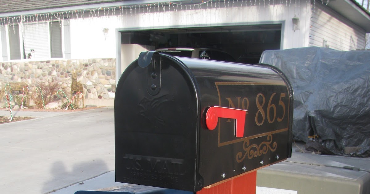 Controlling My Chaos White Trash Mailbox