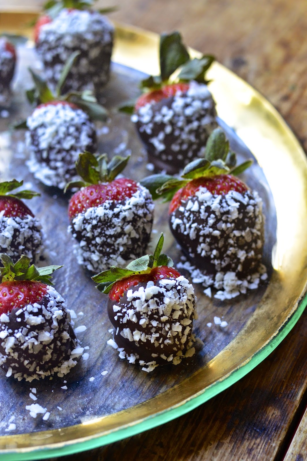 Chocolate Covered Strawberries with Coconut Virtually Homemade