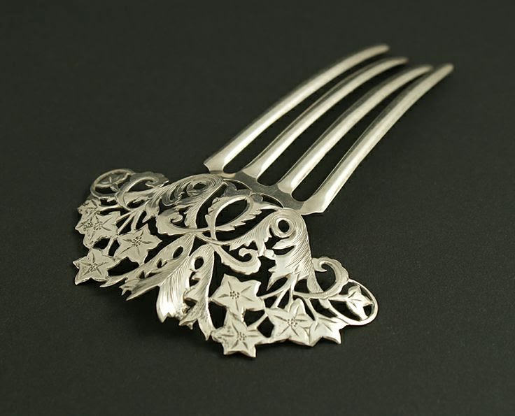 The Closet Historian Hair Comb History Highlight 7 Silver Combs