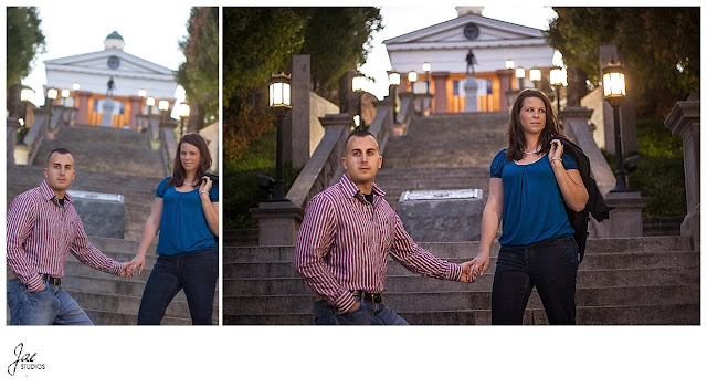 Downtown Lynchburg Rustic Fall Peaks of Otter Engagement