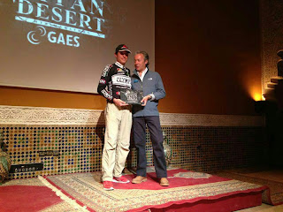 Javi salamero d'Outcat podium Titan Desert 2013