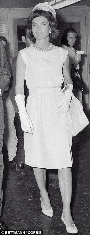 white jackie o dress
