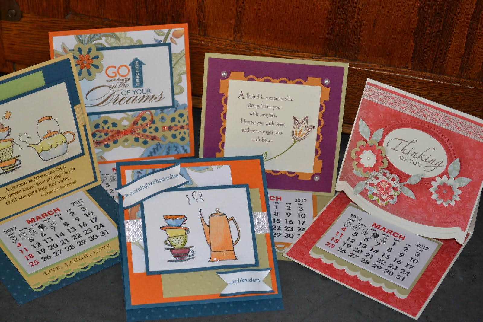 Create with Gwen Craft Show Easel Calendar Cards