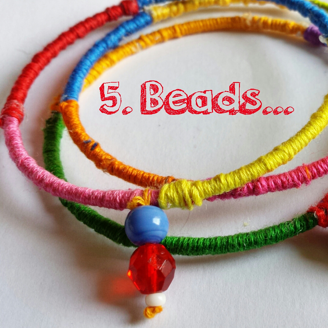Festival Bangles simple Summer craft tutorial
