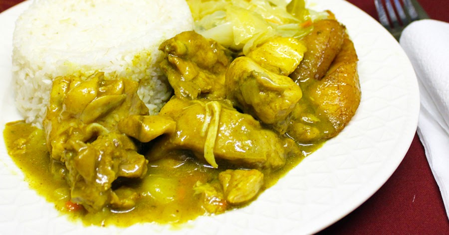 BUSHABROWNE RECIPES: Jamaican Curry Chicken with White Rice