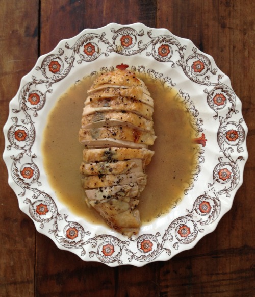 E.A.T. Crispy Sage Chicken Breast with a Pan Gravy