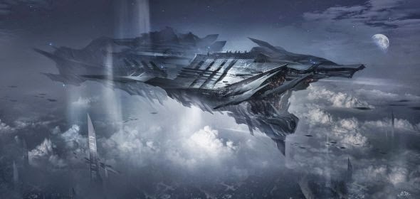 As ilustrações de fantasia e ficção científica de Gao ZhingPing Gao ZhingPing bigballgao ilustrações cenários fantasia ficção científica