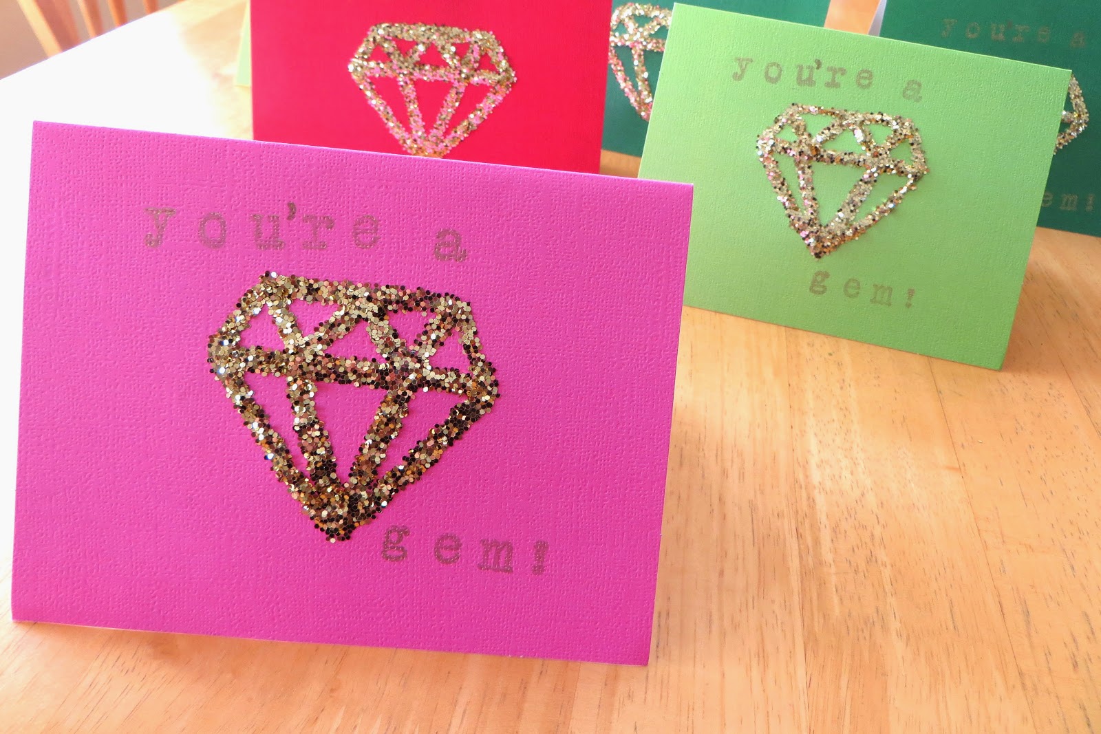 simply inter nos DIY YOU'RE A GEM! CARDS