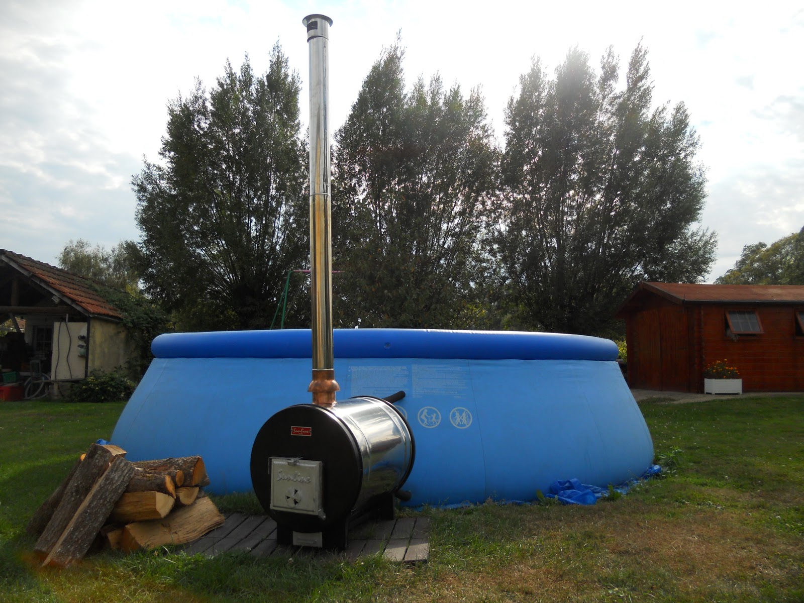 piscine bois tonneau