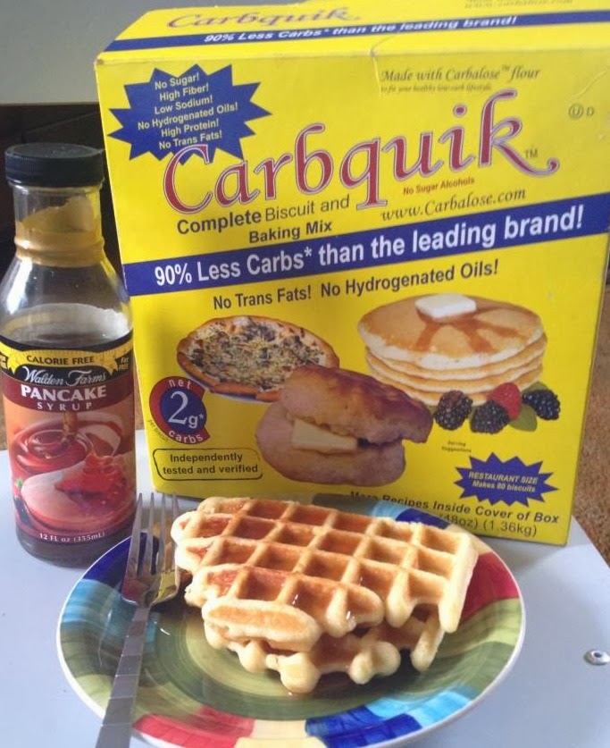 Kate's Keto Cookbook Carbquik Waffles