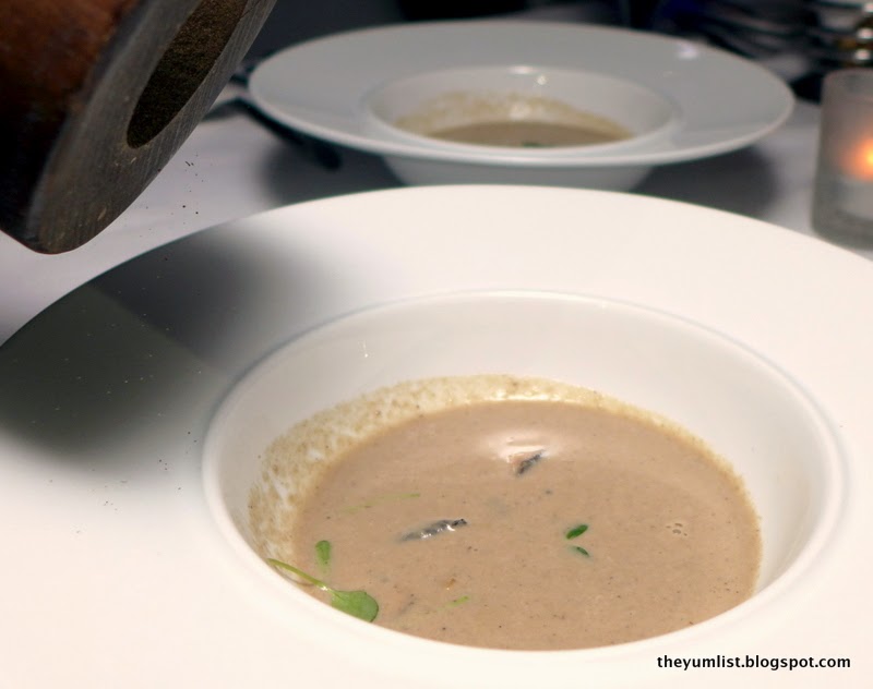 Morel Mushroom Soup Azure Restaurant and Bar, Hotel LKF by Rhombus, Hong Kong