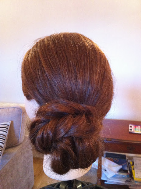 makeup. easy updo tutorial