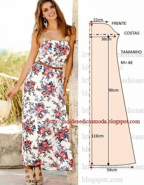 vestidos largos sencillos estampados