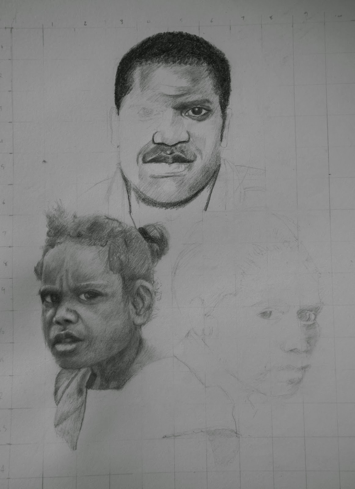 drawing and design drawing family portrait