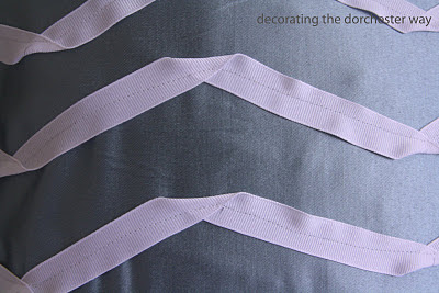 chevron ribbon pillow chevron ribbon pillow