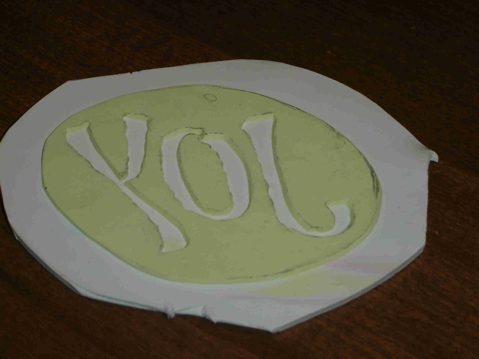 LetterDesignBlog STEP 5 Cutting your paper casting Mold, Backing and