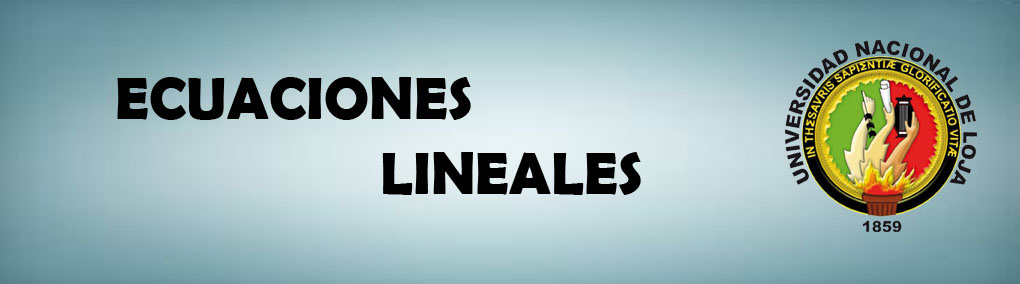 Ecuaciones Lineales 