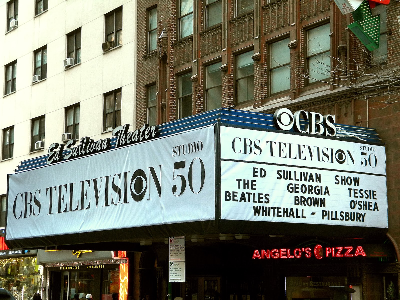 The Beatles The Ed Sullivan Theater Marquee Public Domain Clip Art Photos and Images
