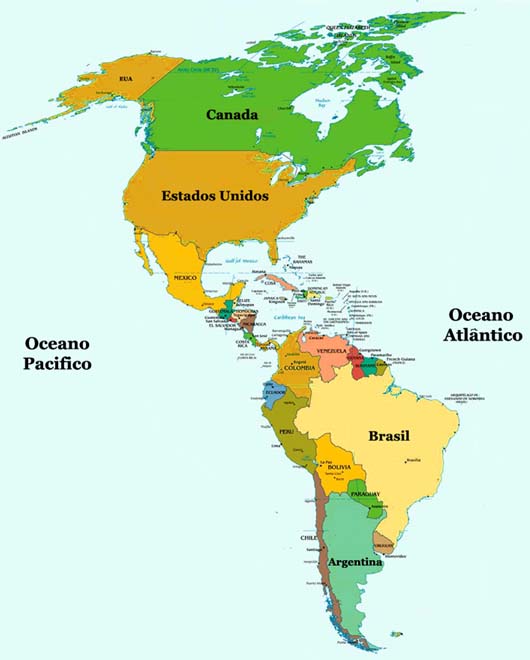 Pin De Milton Zambrana Delgado En A Mapa De America Continentes