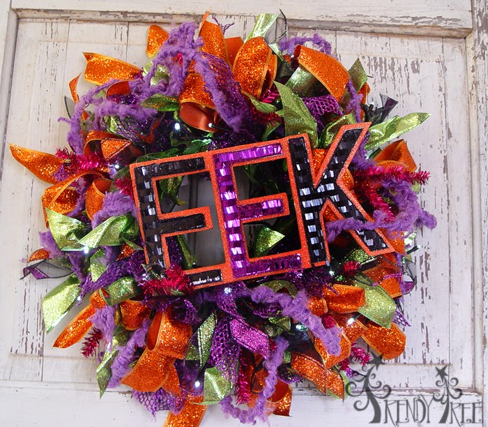 RAZ Halloween Decorations Halloween Wreath Using RAZ Decorations