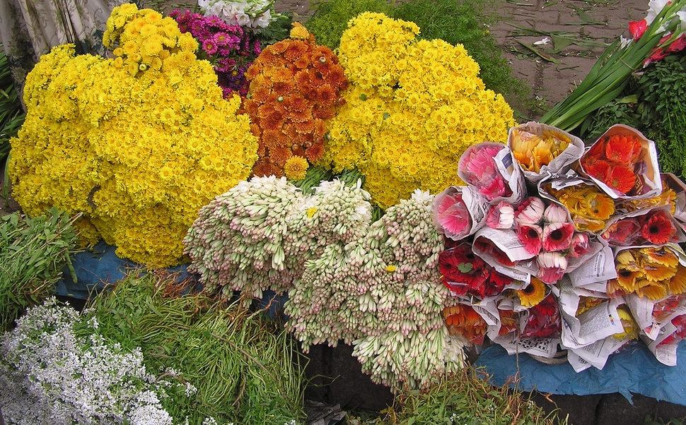 Bangalore Flower Market, K R Market Bangalore Flower Market, K R Market