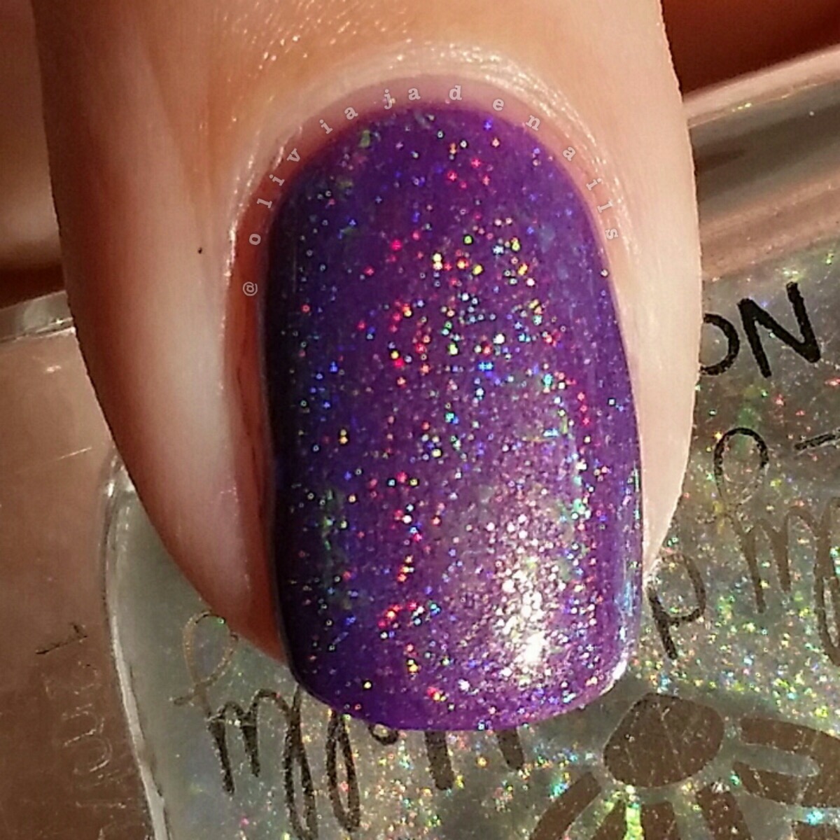 Emily de Molly Fancy Sauce (over The Pretender) swatched by Olivia Jade Nails
