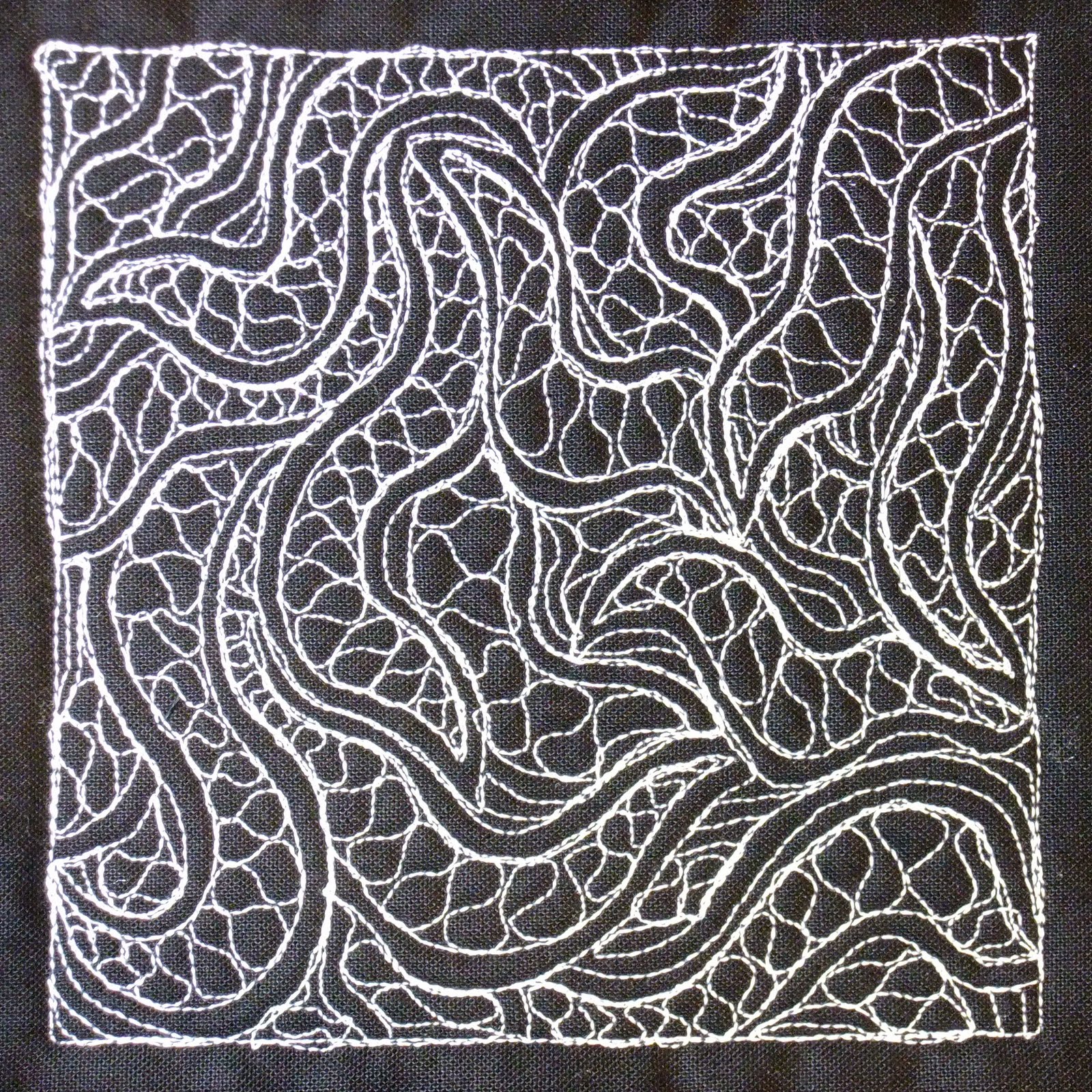 The Free Motion Quilting Project Day 280 Rattlesnake