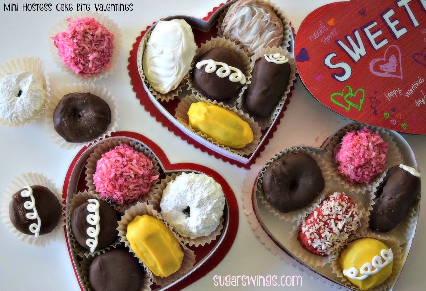 Sugar Swings! Serve Some Mini Hostess Snack Cake Bite Valentines