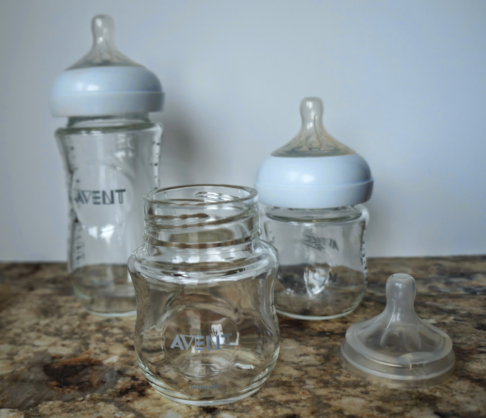 avent glass baby bottles