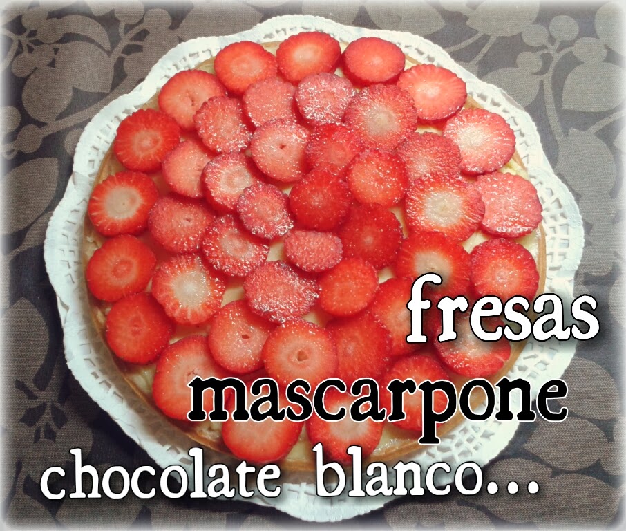 Tarta fresas mascarpone chocolate blanco