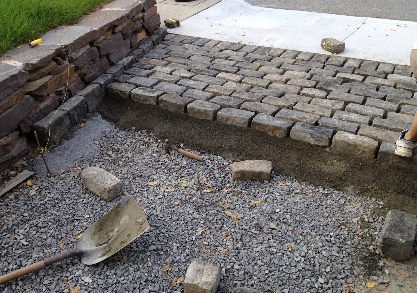 High Street Market Driveway Update Cobblestone Apron (Progress)