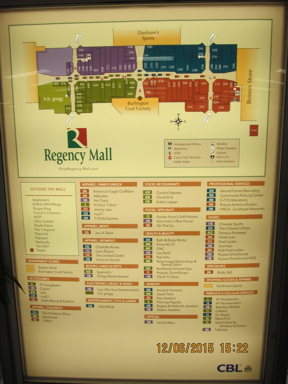 Trip to the Mall I return to Regency Mall in Racine, Wisconsin