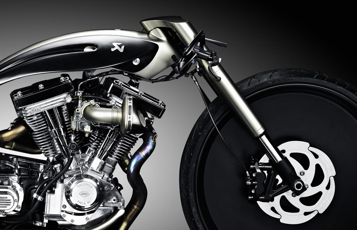 Profile Of A Motorcycle Akrapovic Morsus Custom Bike