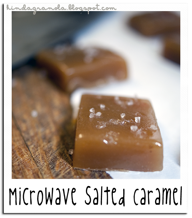 Kinda Granola Salted Microwave Caramels