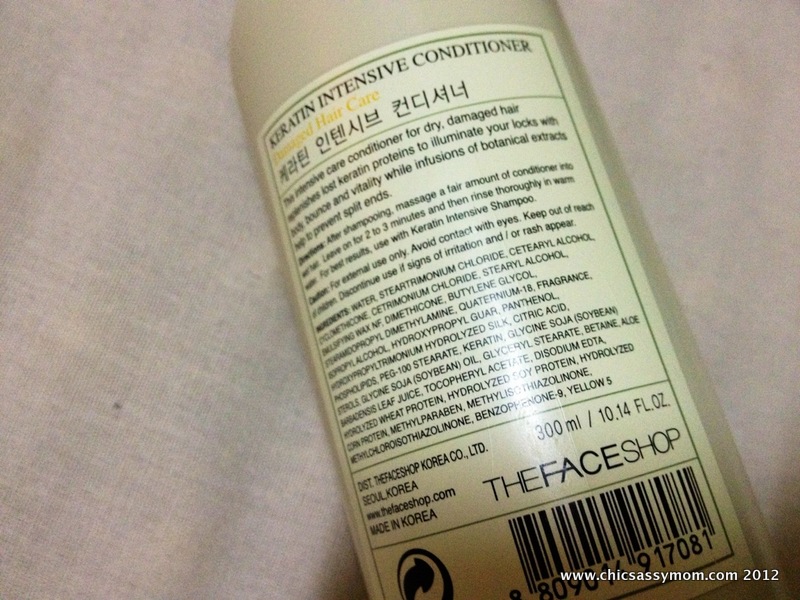 Review The Face Shop Keratin Intensive Conditioner