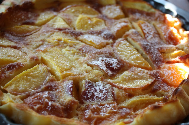 Clafoutis di pesche